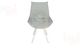 Стул Фэнди К3 Белый матовый, Велюр Confetti Silver
