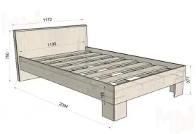 Кровать-чердак Фанки Хоум + кровать низкая Фанки Тайм-02
