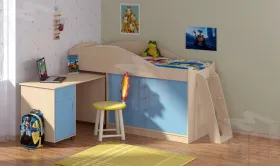 Кровать чердак Дюймовочка 3