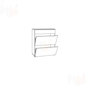 Тумба для обуви 16.121 Остин серый графит