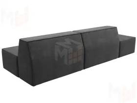 Диван прямой модульный Монс Модерн левый ( BRUT 16 темно-серый )