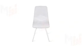 Стул Бруно (конус Т3) Белый муар, Кожзам Белый