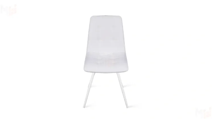 Стул Бруно (конус Т3) Белый муар, Кожзам Белый