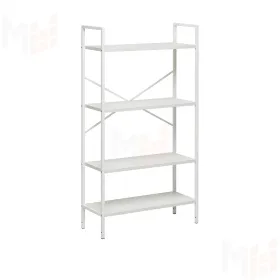 Стеллаж Leset Стилвуд 24 широкий, 4 полки (Белый/Белый)