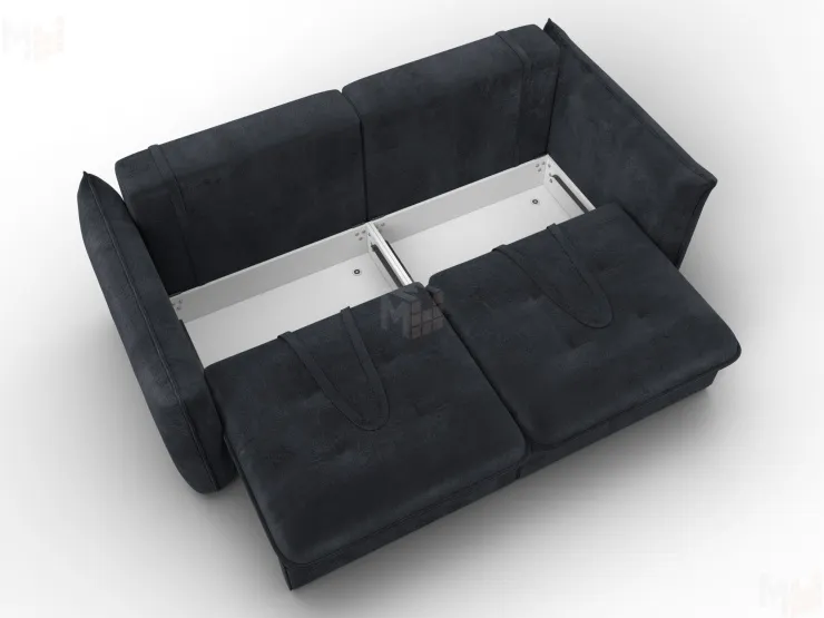 Диван прямой Лига-100 НПБ ( TOWER 11 темно-серый )