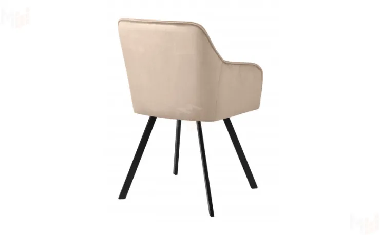 Кресло поворотное Мони Confetti cream/черный