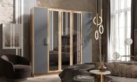 Шкаф Мартина 5-ти створчатый (дуб крафт/графит)