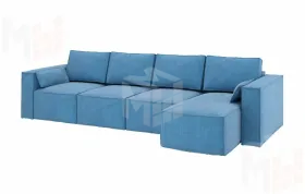 Диван угловой раскладной Бафи комбинация №4 Романо Скай