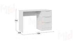 Стол письменный Марли Тип 1 - 403.003.000 Белый