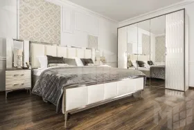 Кровать Гравита 180x200 см белый глянец