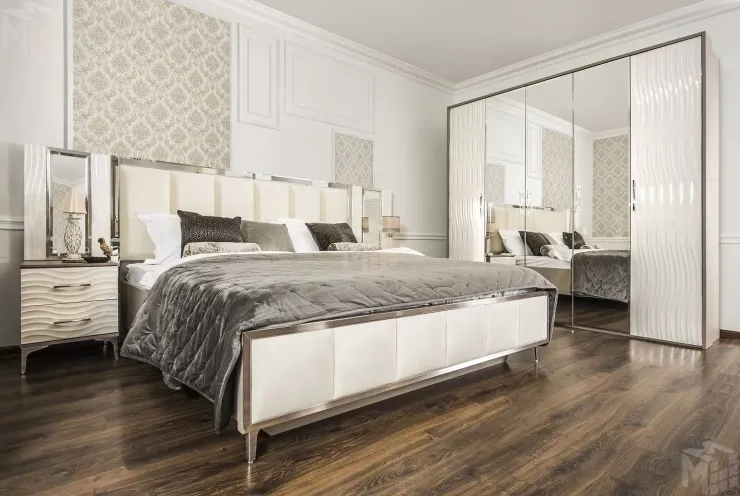 Кровать Гравита 180x200 см белый глянец