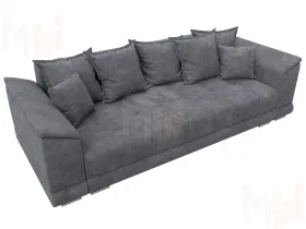 Диван прямой НордСтар НПБ ( BRUT 16 темно-серый )