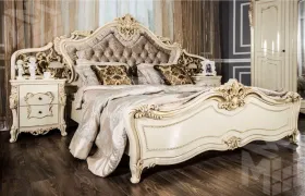 Кровать Джоконда 180х200 см крем глянец