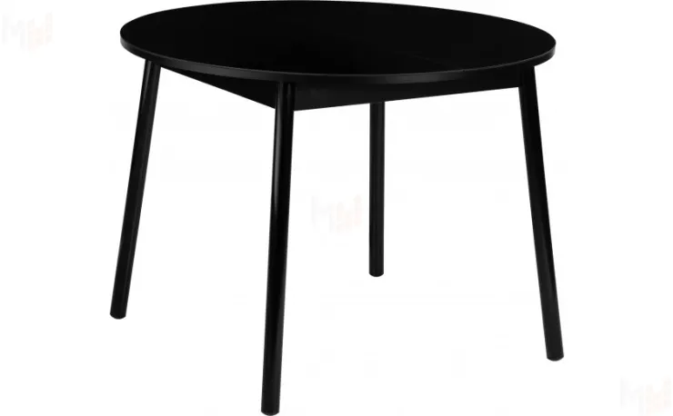 Стол раскладной стеклянный Вин D100 Черный