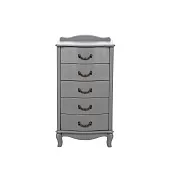 Комод Leset "Джульетта" узкий (5 ящ.) (Серый ясень)