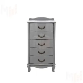 Комод Leset "Джульетта" узкий (5 ящ.) (Серый ясень)