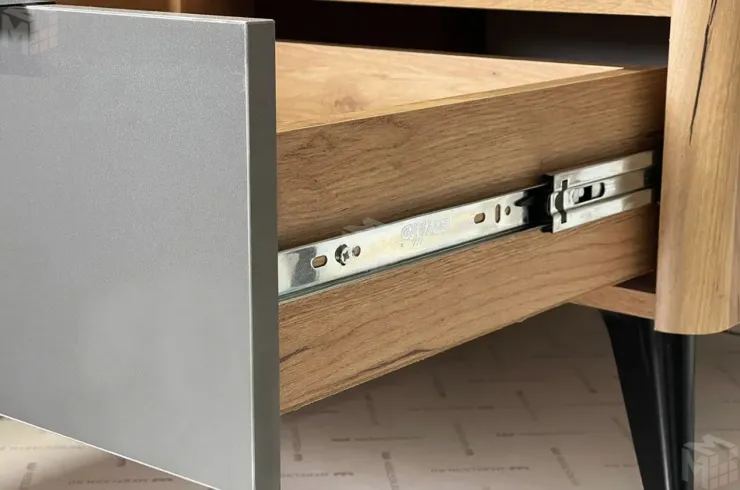 Тумба Адам  прикроватная дуб крафт золотой/графит