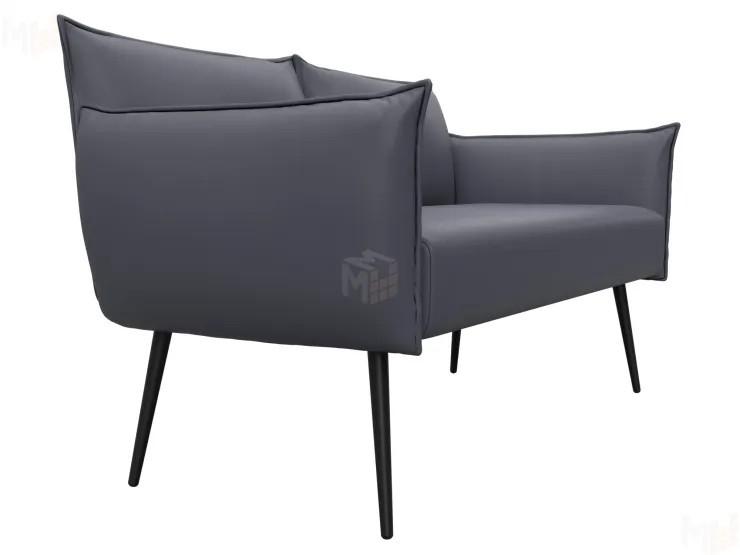 Диван прямой Лига-083 ( экокожа GRIFON 15 серый )
