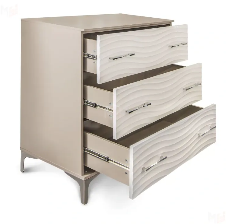 Комод Гравита 3 ящика белый глянец