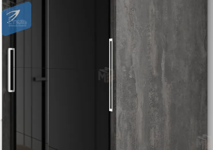 Шкаф-купе Комфорт-12 Прайм 2,0 Black Edition