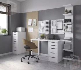 Стол письменный Ингар 2/5Т  белый