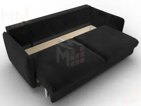 Диван прямой Лига-064 НПБ ( SEVEN 35 черный )