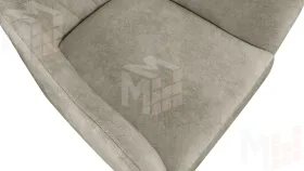 Стул Chester Т6 Черный муар Велюр V005 светло-бежевый