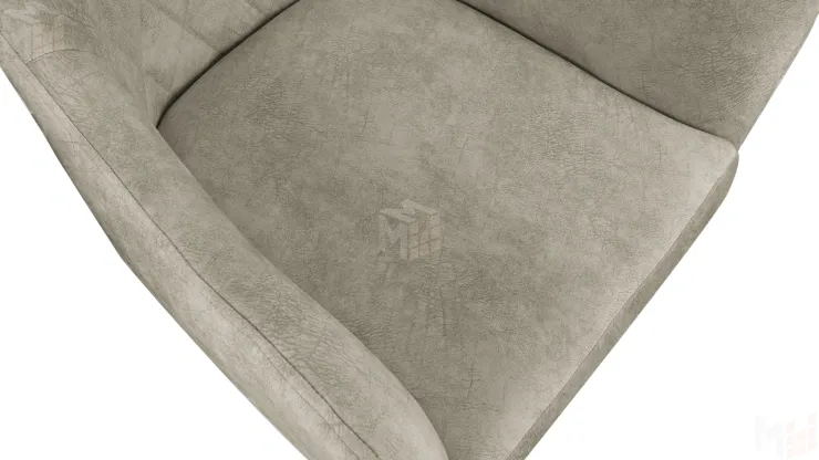 Стул Chester Т6 Черный муар Велюр V005 светло-бежевый