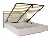 Кровать Николь 7.14  с подъёмным механизмом Кашемир/сатиновое золото