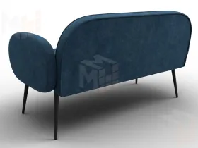 Диван прямой Лига-086 ( BRUT 11 синий )