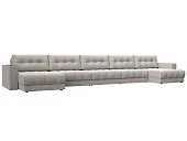 Диван П-образный с декором Лига-049 НПБ Мегалонг