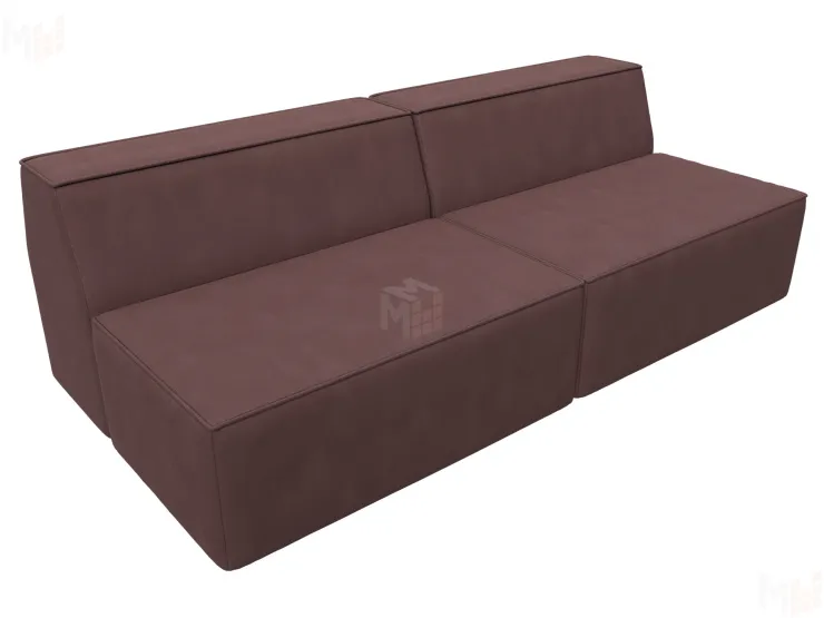 Диван прямой модульный Монс ( JOLY 09 бордовый )