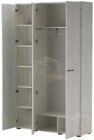 Шкаф с зеркалом ИТАЛИЯ ШК-1300  Крафт белый