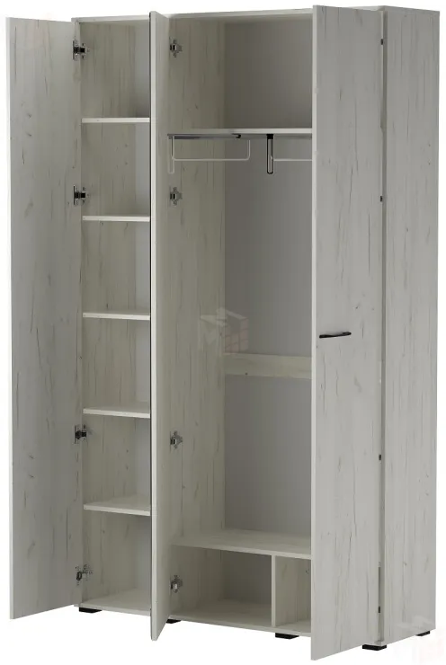 Шкаф с зеркалом ИТАЛИЯ ШК-1300  Крафт белый