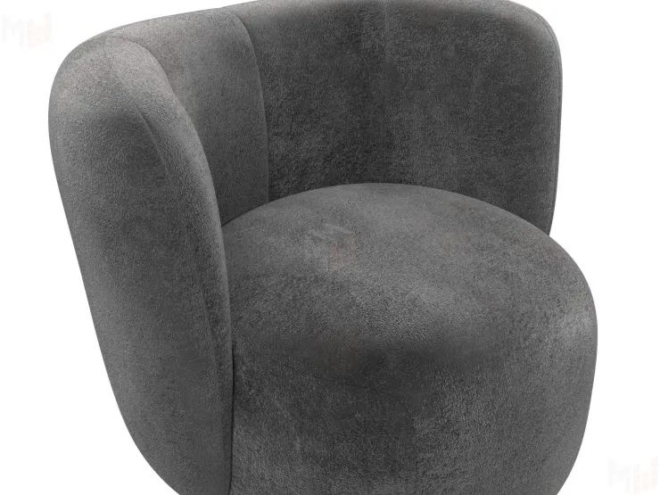 Кресло Лига-072 ( велюр TOWER 10 серый )