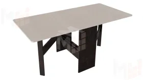 Стол-книжка тип 2 Антрацит/Дуб крафт белый