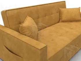 Диван прямой Лига-104 (160) ( BRUT 10 желтый )