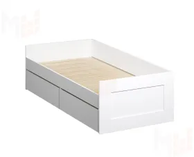 Кровать-кушетка раздвижная Сириус NEW 90*200 белая