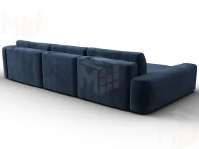 Диван угловой Лига-066 НПБ Лонг угол левый ( TOWER 13 синий )