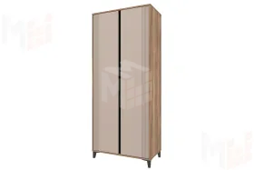 Шкаф 2-х дверный Богемия Дуб барокко/Бежевый