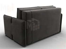 Диван прямой Лига-117 ( LAIM 10 темно-коричневый )