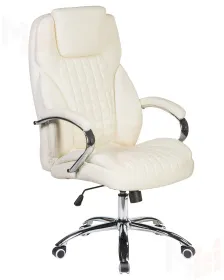Офисное кресло для руководителей DOBRIN CHESTER (кремовый)
