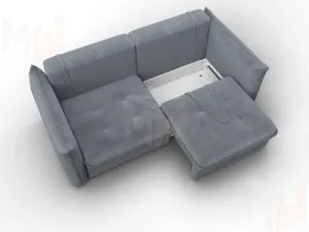 Диван прямой Лига-100 НПБ ( TOWER 10 серый )