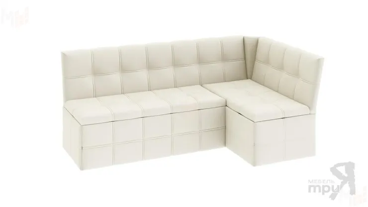 Кухонный диван Домино со спальным местом (кашемир крем)