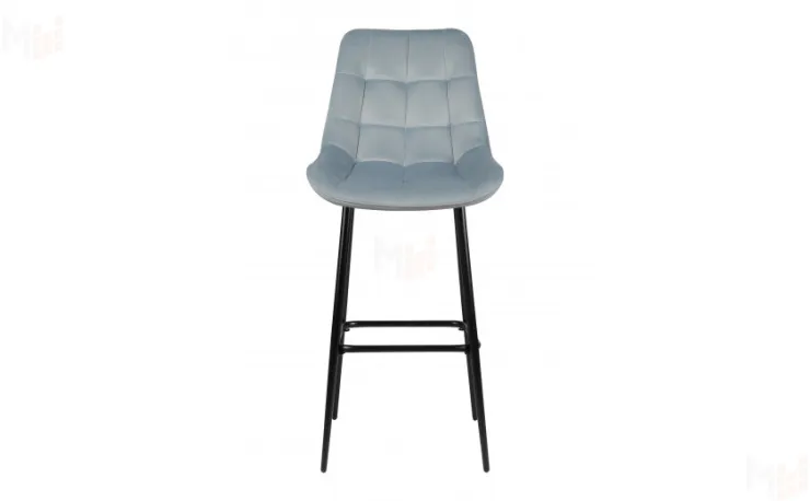 Барный поворотный стул Эйден Confetti dusty blue/черный