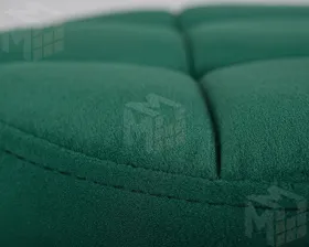 Табурет барный DOBRIN BRUNO BLACK (зеленый велюр (MJ9-88))