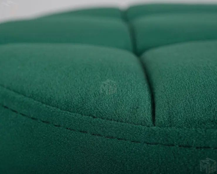 Табурет барный DOBRIN BRUNO BLACK (зеленый велюр (MJ9-88))