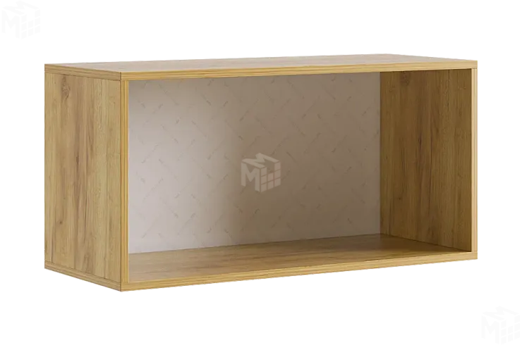 Антресоль Бери  двухдверная дуб крафт золотой/белое дерево