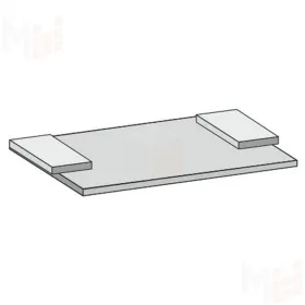 Полка для классической вытяжки Анжелика 600 Д