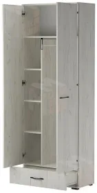 Шкаф с ящиком ИТАЛИЯ ШК1Я-800 Крафт белый